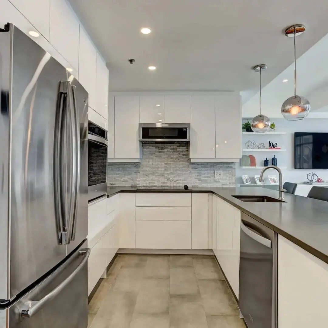appliances and custom cabinets